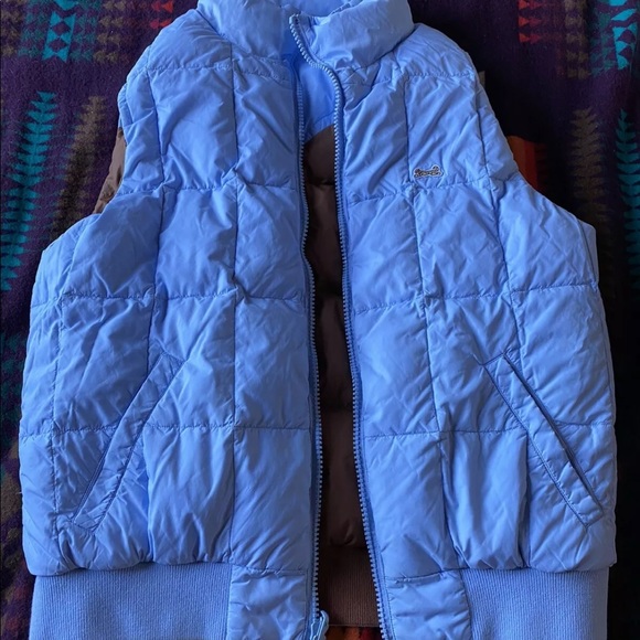 Le Tigre Vintage Reversible Down Puffer Vest - Picture 8 of 9